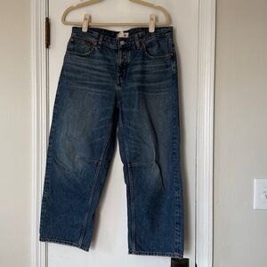 Madewell Petite Darted Barrel Leg Jean